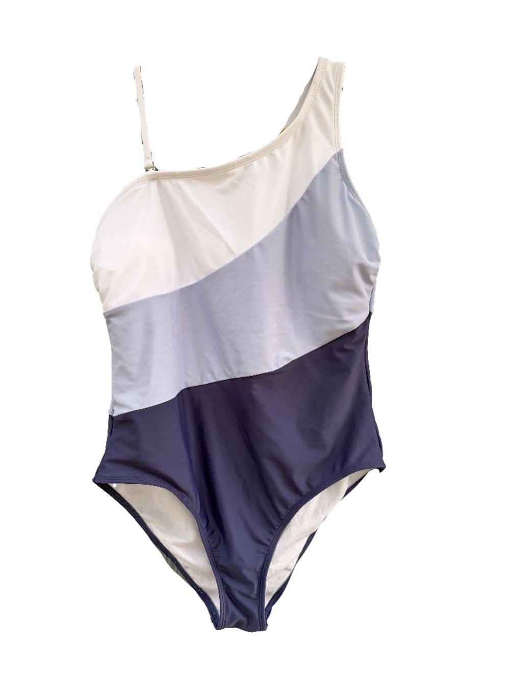CUPSHE One Shoulder Colorblock Swimsuit Size L